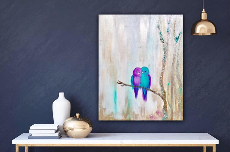 Art: Lovebirds