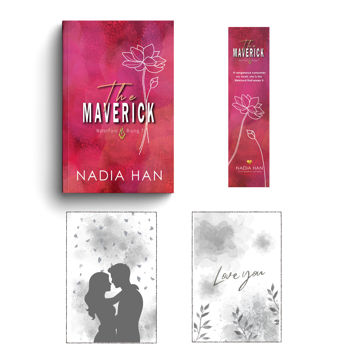 The Maverick by Nadia Han: Hand-Signed Paperback Discreet cover 1